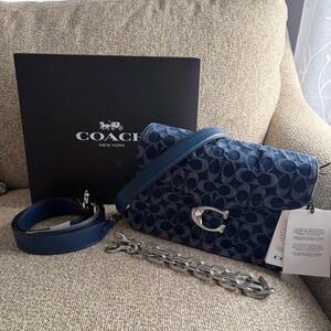 Coach Chain Tabby Shoulder Bag
In Signature Denim…Brand New with tags and box